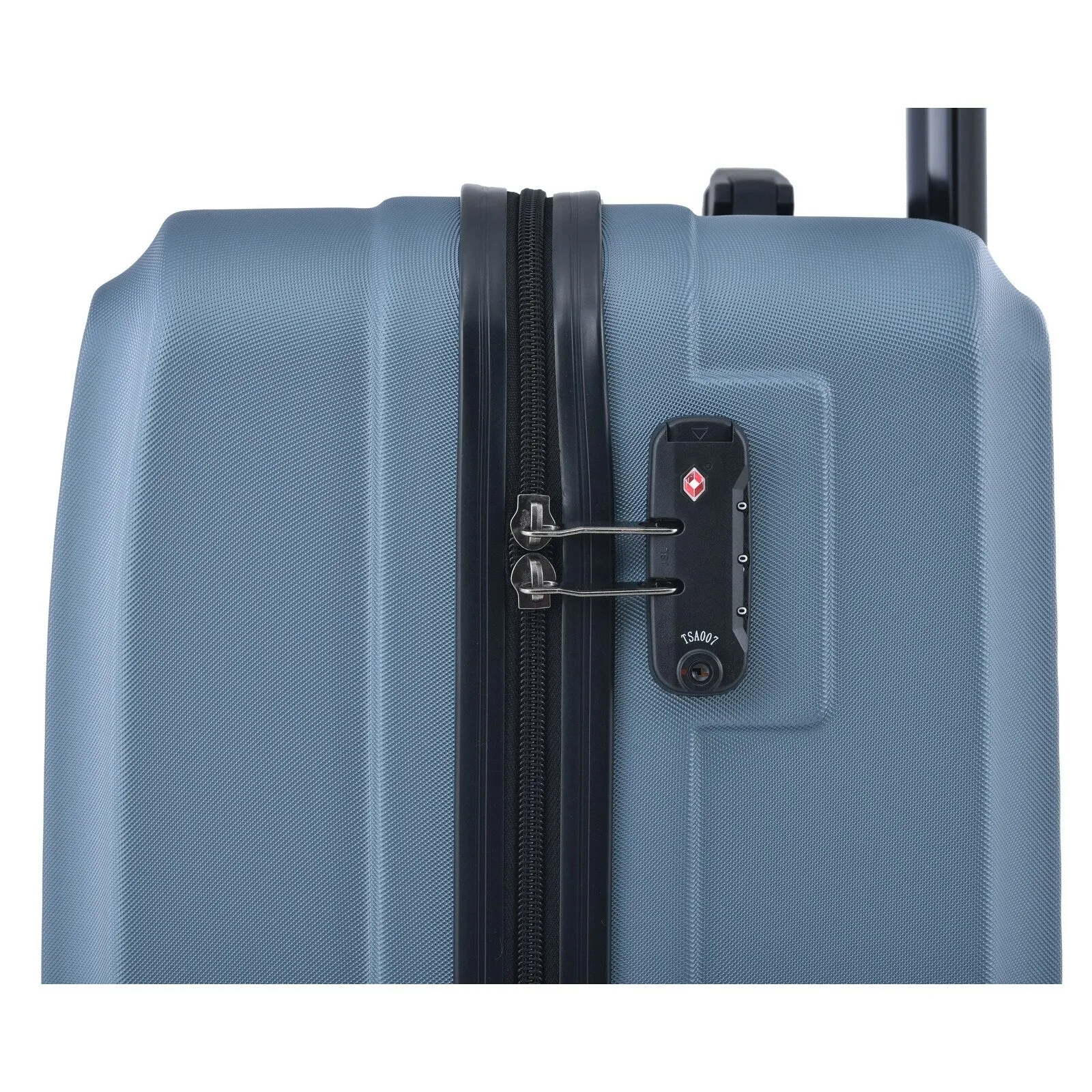 ABS 3 Piece Luggage Sets with Telescoping and Short Handles, Lightweight Suitcase with 2 Hooks and Spinner Wheels & TSA Lock