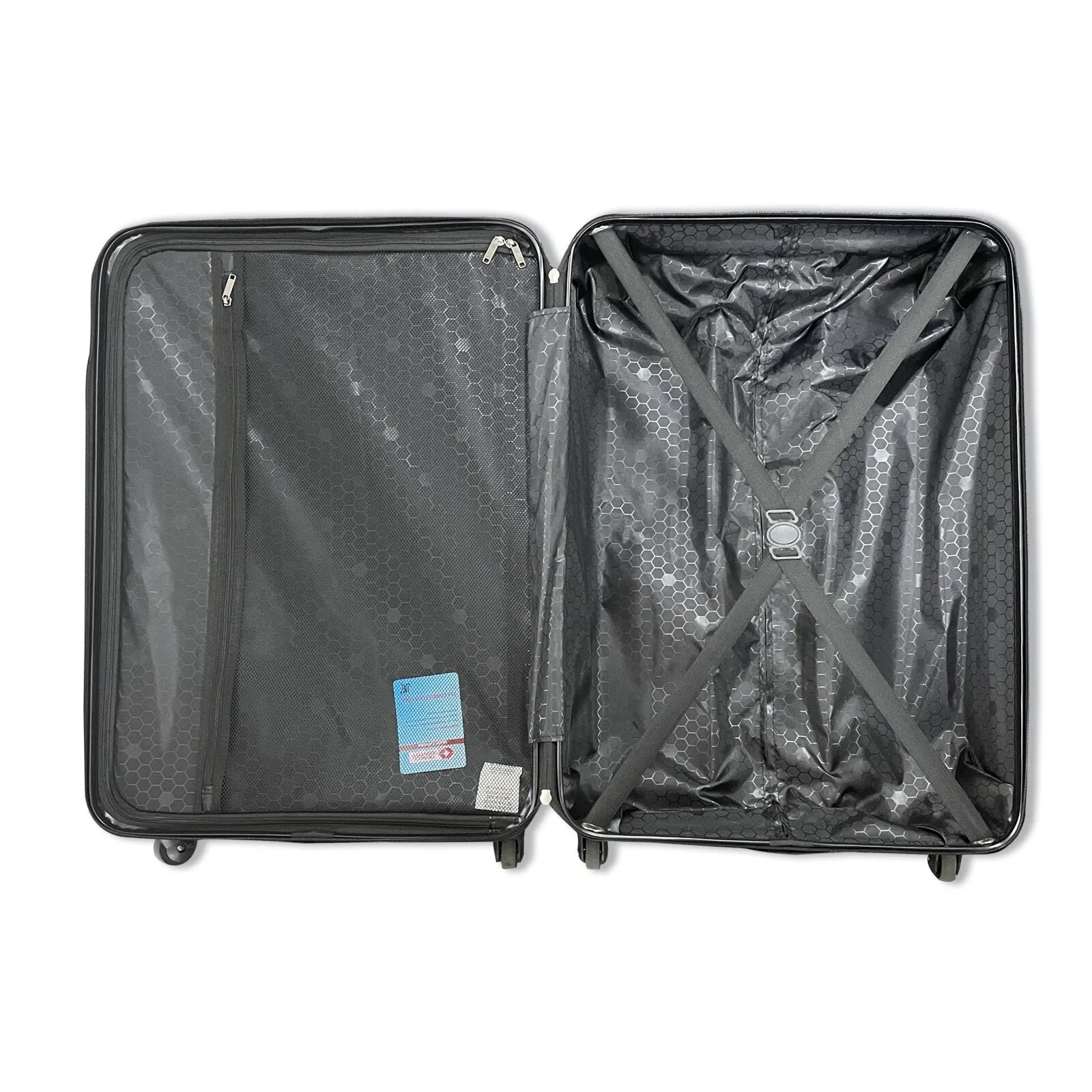 ABS 3 Piece Luggage Sets with Telescoping and Short Handles, Lightweight Suitcase with 2 Hooks and Spinner Wheels & TSA Lock