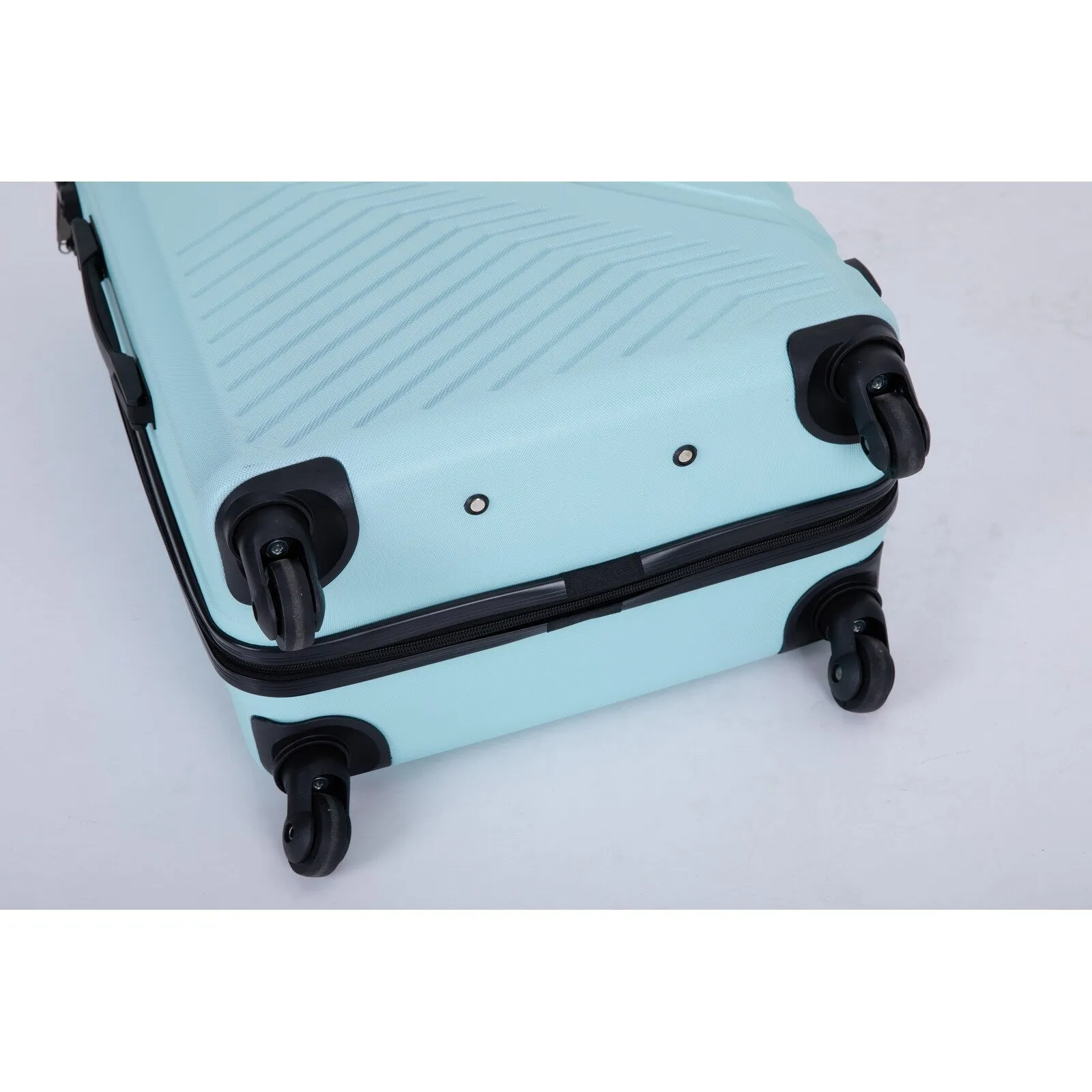 ABS 3 Piece Luggage Sets with Telescoping and Short Handles, Lightweight Suitcase with 2 Hooks and Spinner Wheels & TSA Lock