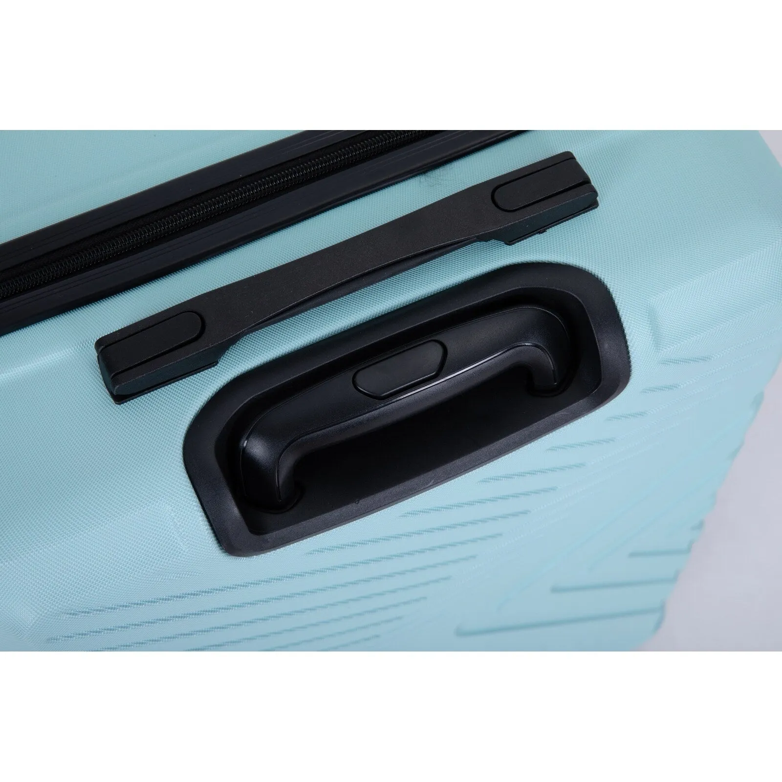 ABS 3 Piece Luggage Sets with Telescoping and Short Handles, Lightweight Suitcase with 2 Hooks and Spinner Wheels & TSA Lock
