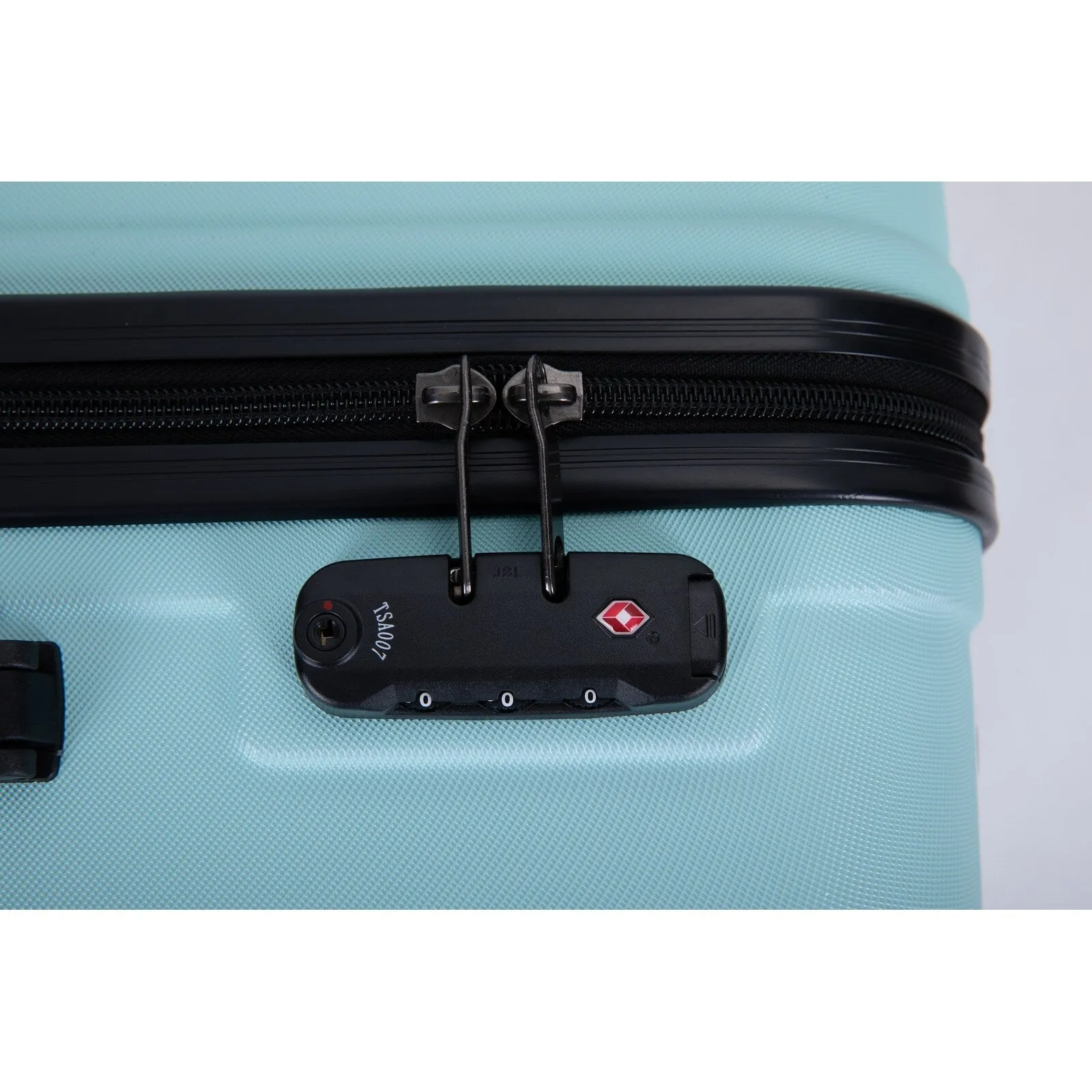 ABS 3 Piece Luggage Sets with Telescoping and Short Handles, Lightweight Suitcase with 2 Hooks and Spinner Wheels & TSA Lock