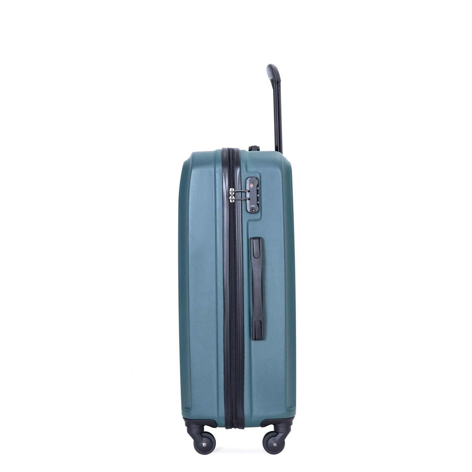 ABS 3 Piece Luggage Sets with Telescoping and Short Handles, Lightweight Suitcase with 2 Hooks and Spinner Wheels & TSA Lock