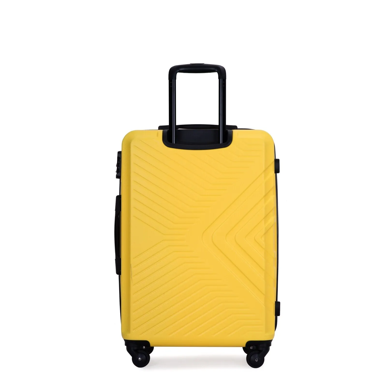 ABS 3 Piece Luggage Sets with Telescoping and Short Handles, Lightweight Suitcase with 2 Hooks and Spinner Wheels & TSA Lock