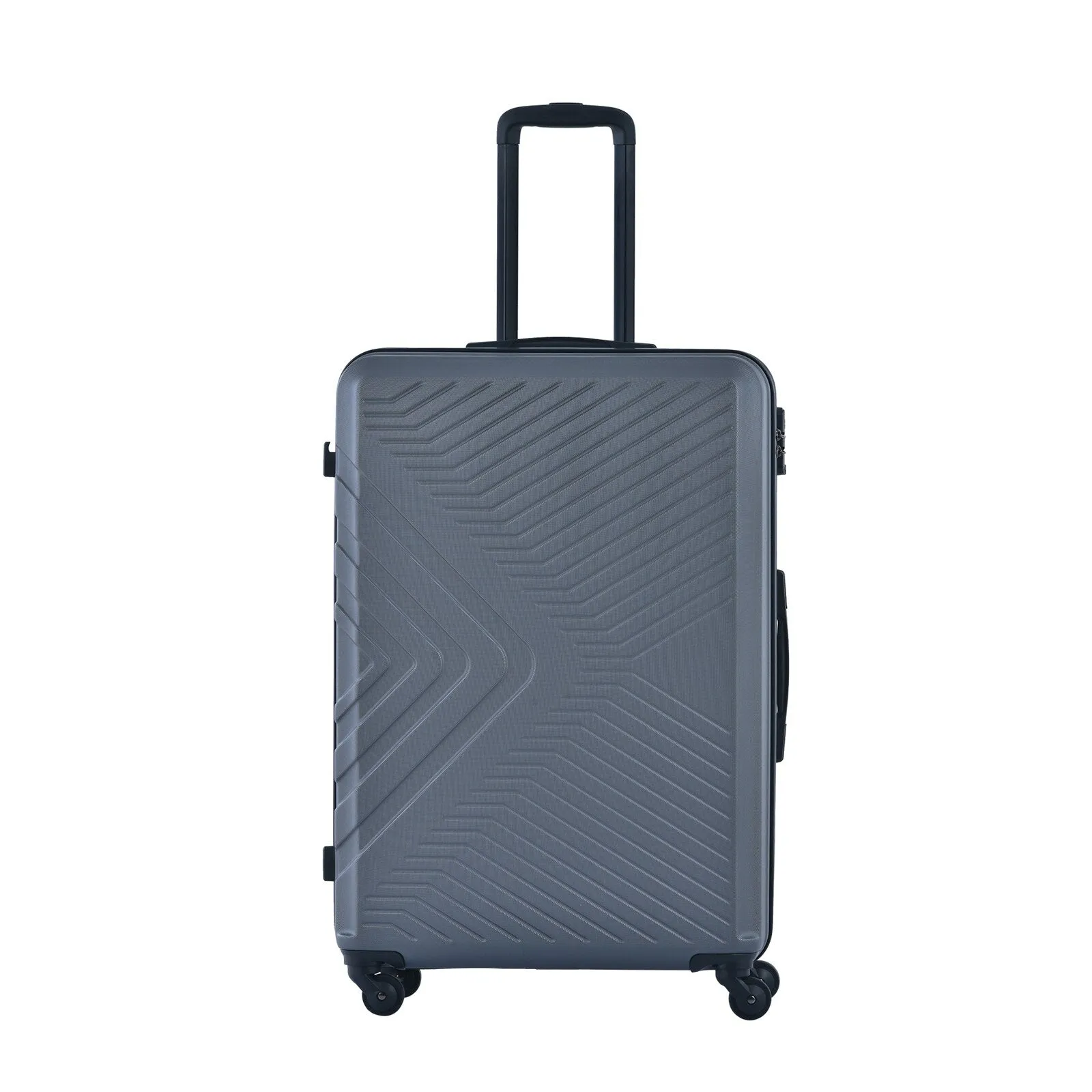 ABS 3 Piece Luggage Sets with Telescoping and Short Handles, Lightweight Suitcase with 2 Hooks and Spinner Wheels & TSA Lock