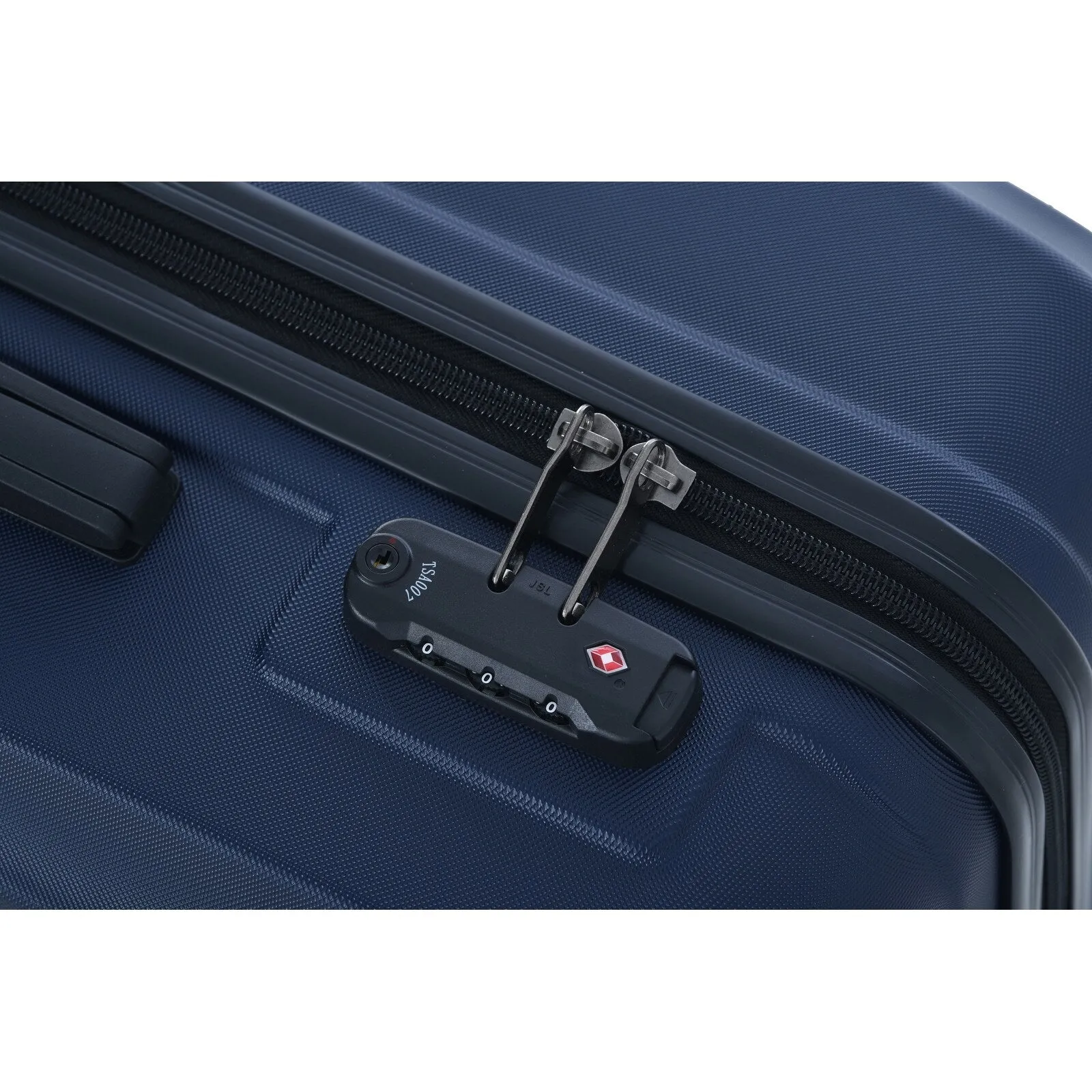 ABS 3 Piece Luggage Sets with Telescoping and Short Handles, Lightweight Suitcase with 2 Hooks and Spinner Wheels & TSA Lock