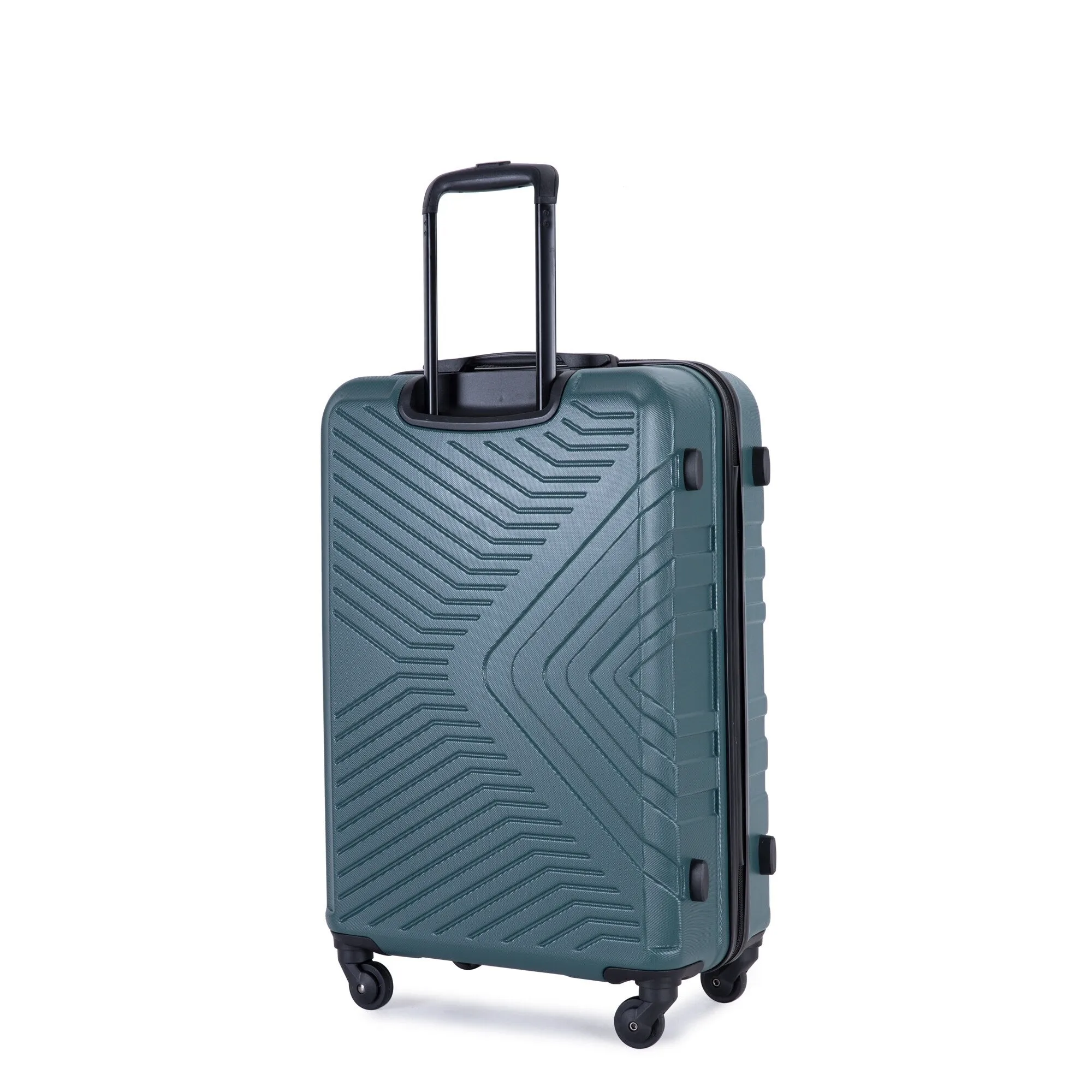 ABS 3 Piece Luggage Sets with Telescoping and Short Handles, Lightweight Suitcase with 2 Hooks and Spinner Wheels & TSA Lock