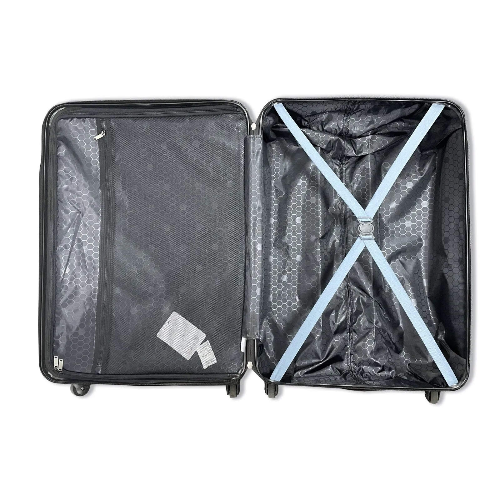 ABS 3 Piece Luggage Sets with Telescoping and Short Handles, Lightweight Suitcase with 2 Hooks and Spinner Wheels & TSA Lock