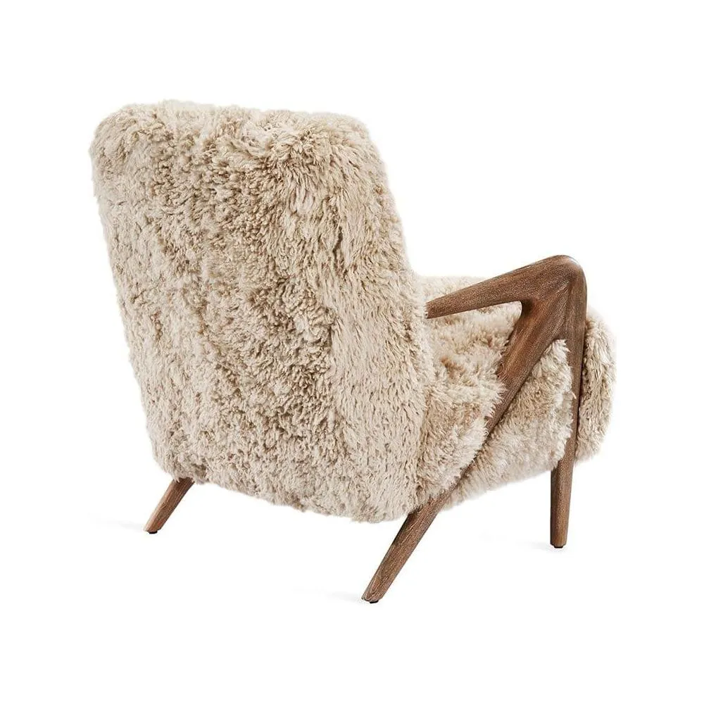 Angelica Lounge Chair - Morel Taupe