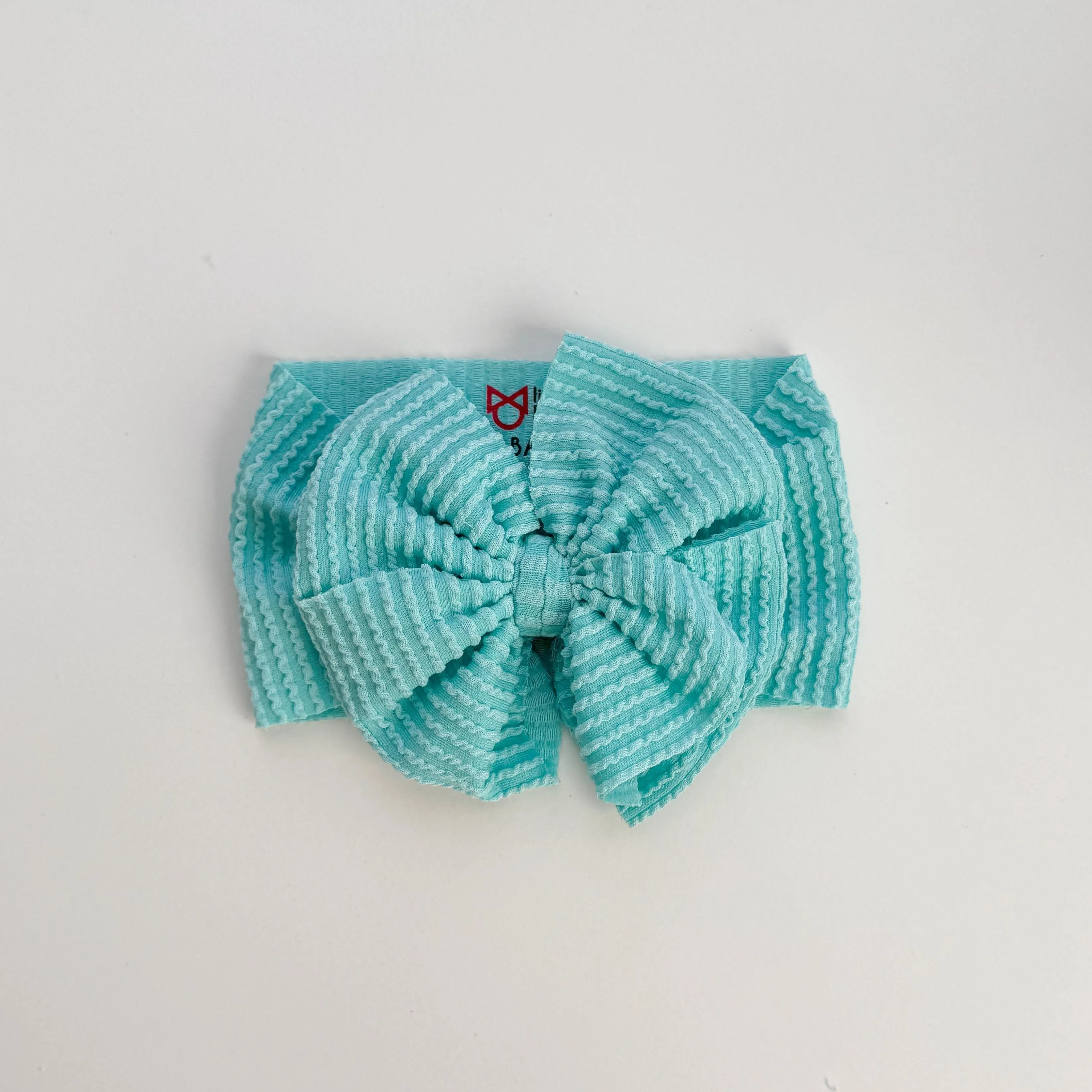 Aqua Cozy Ribbed Headwrap