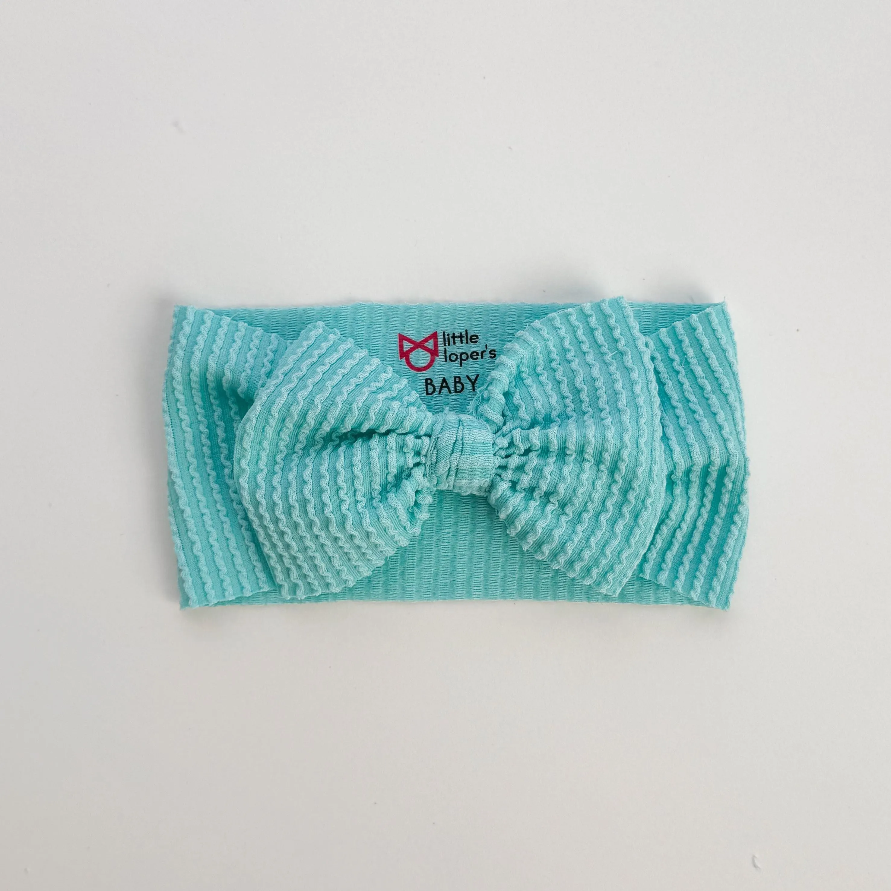 Aqua Cozy Ribbed Headwrap