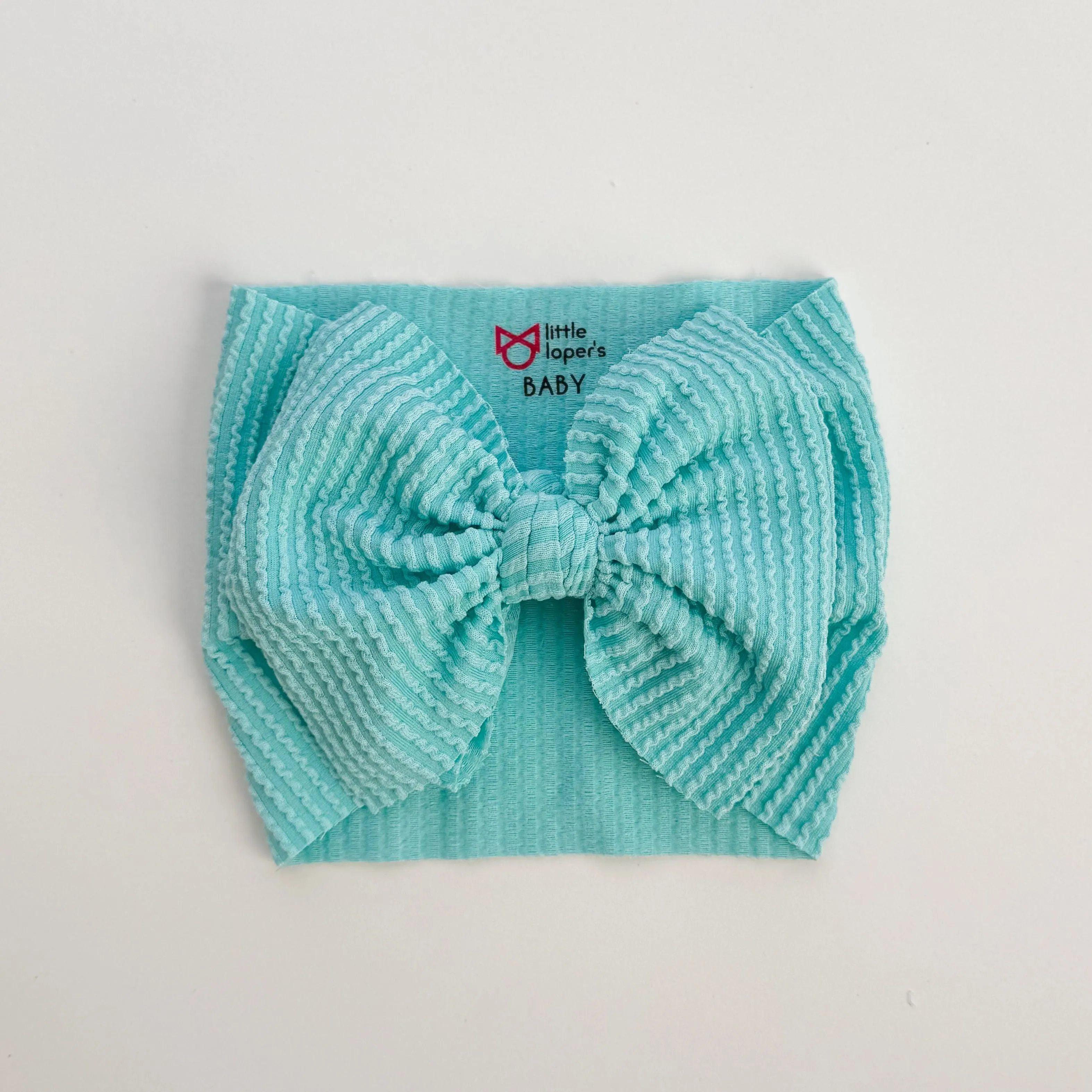 Aqua Cozy Ribbed Headwrap