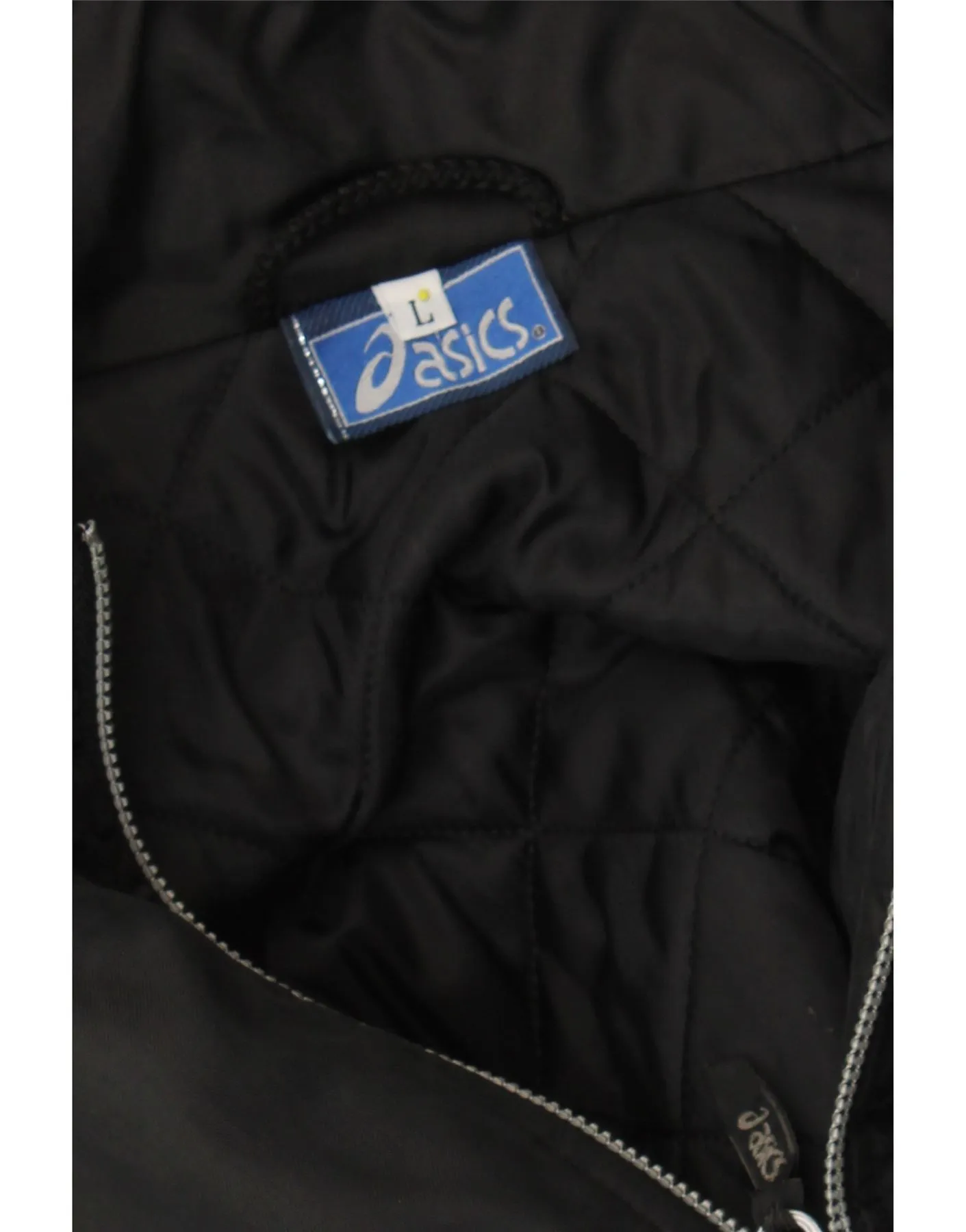 ASICS Mens Graphic Rain Jacket UK 40 Large Black