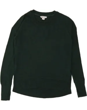 ATHLETA Womens Oversized Sweatshirt Jumper UK 2 2XS Green Modal