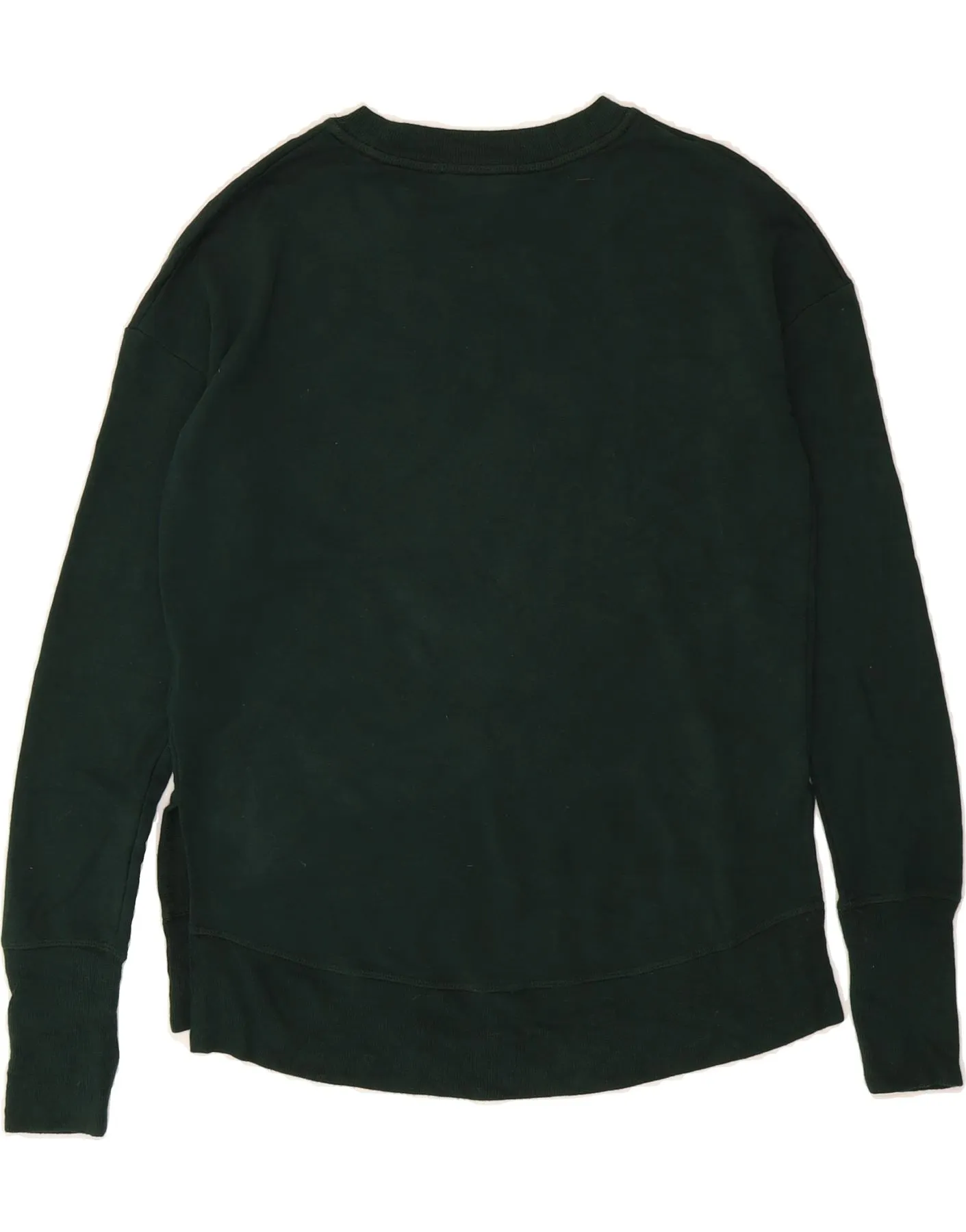 ATHLETA Womens Oversized Sweatshirt Jumper UK 2 2XS Green Modal