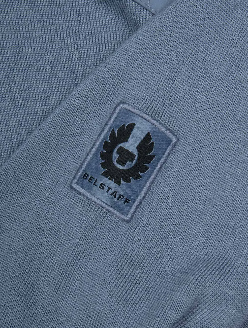 Belstaff Kilmington Quarter Zip-Blue Flint