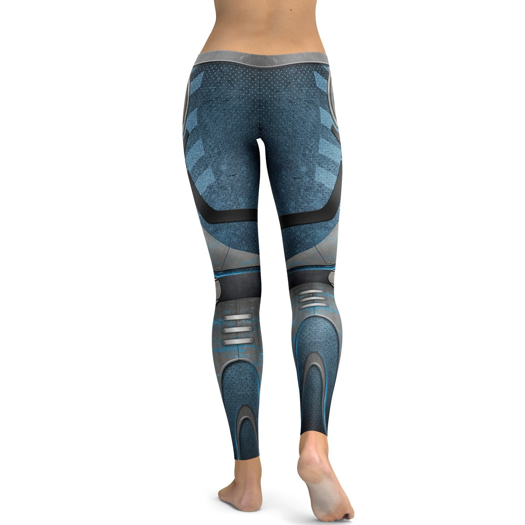 Blue Robot / Cyborg Leggings