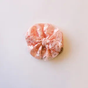 Blush Lace Big   Skinny Bow
