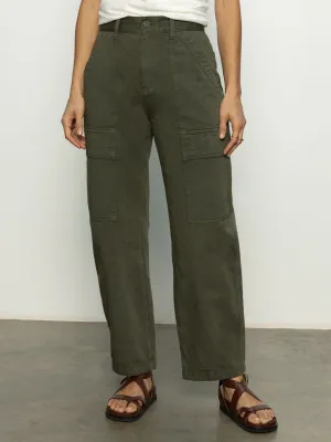 Boyfriend Utility High Rise Pant Kalamata
