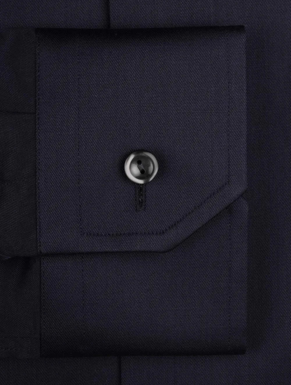 Business Plain Slim Fit Shirt Navy