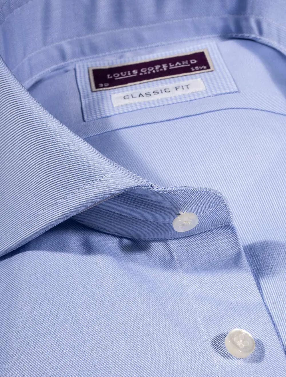 Classic Fit Double Cuff Shirt - Blue