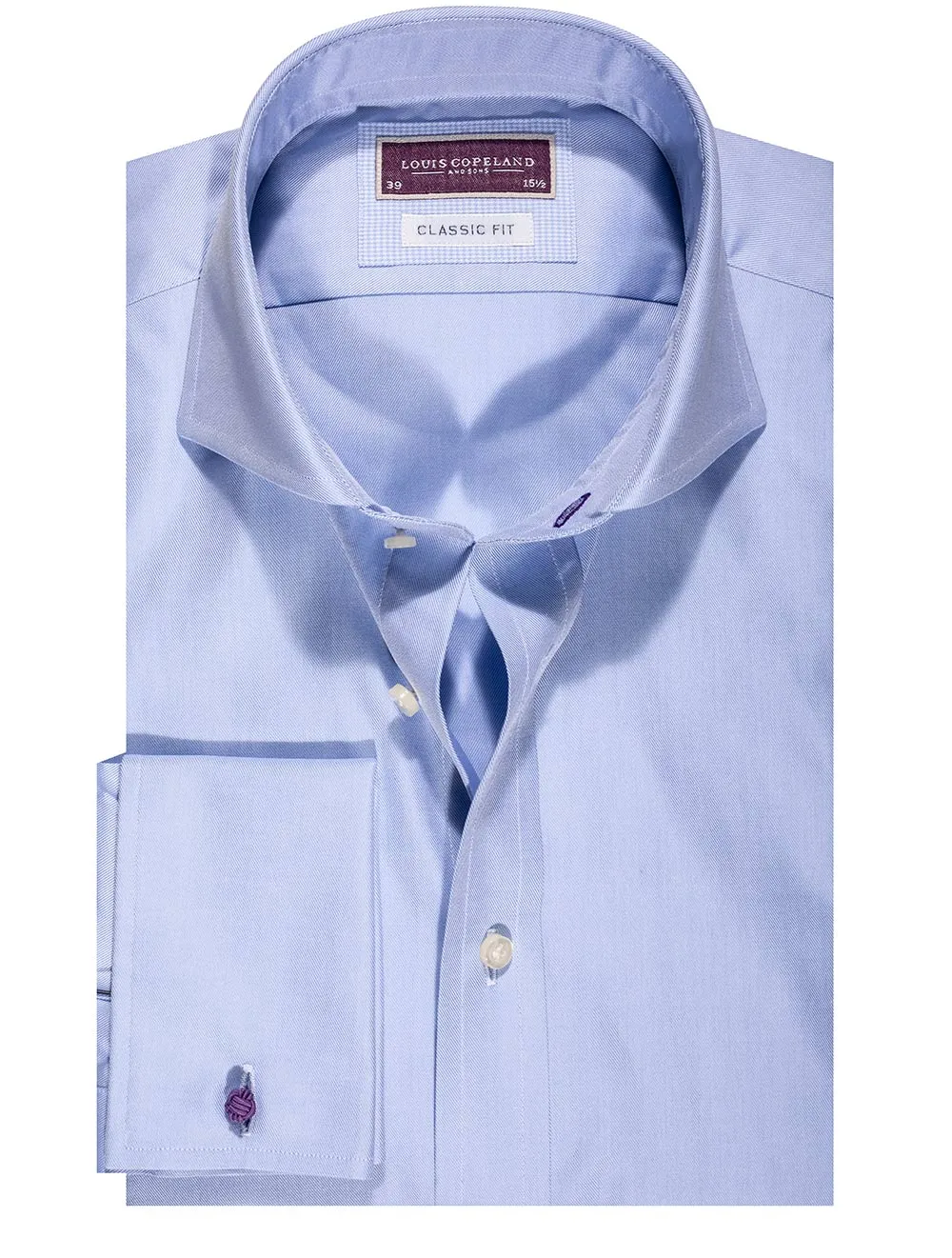 Classic Fit Double Cuff Shirt - Blue