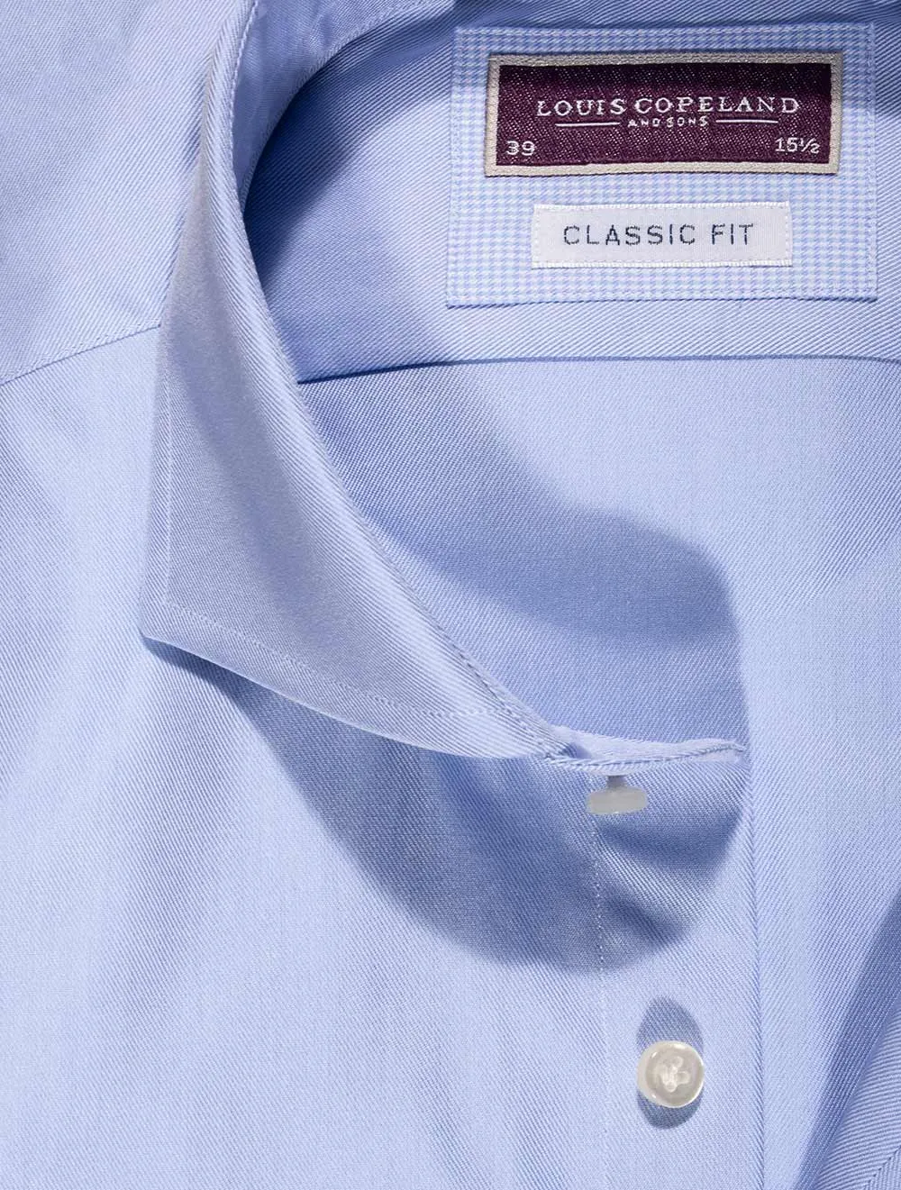 Classic Fit Double Cuff Shirt - Blue