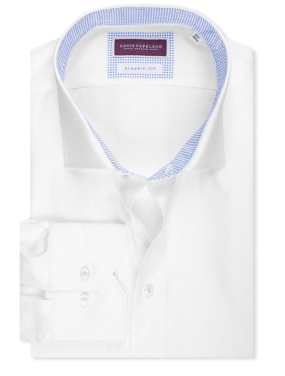 Classic Fit Pinpoint Shirt White