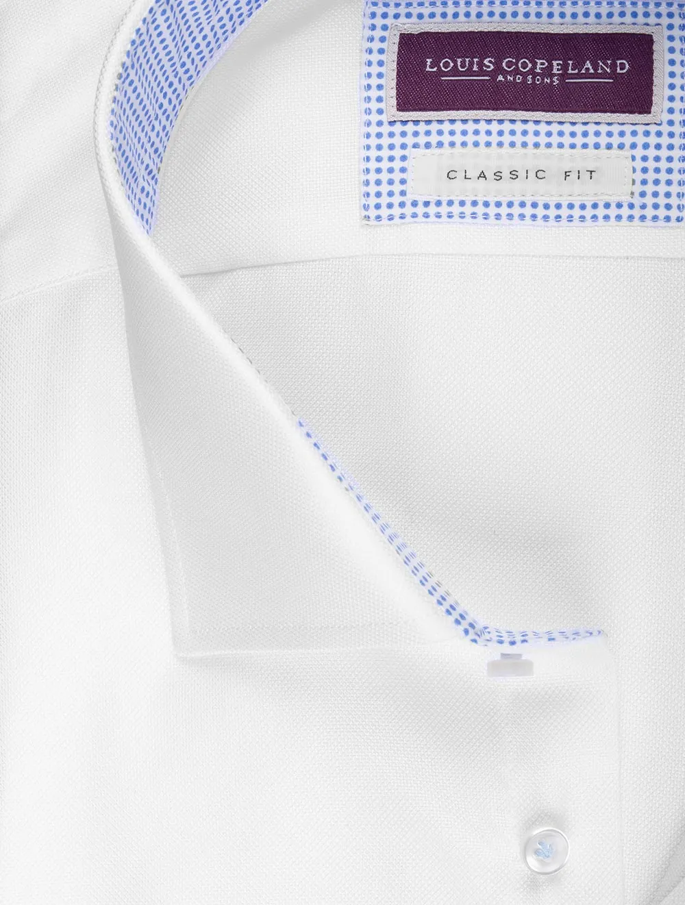 Classic Fit Pinpoint Shirt White