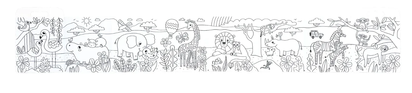Color-A-Looong: Safari Family