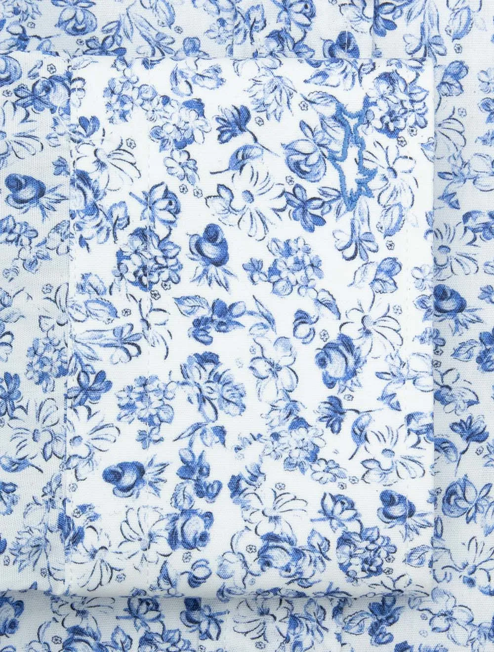 Cotton Floral Shirt White