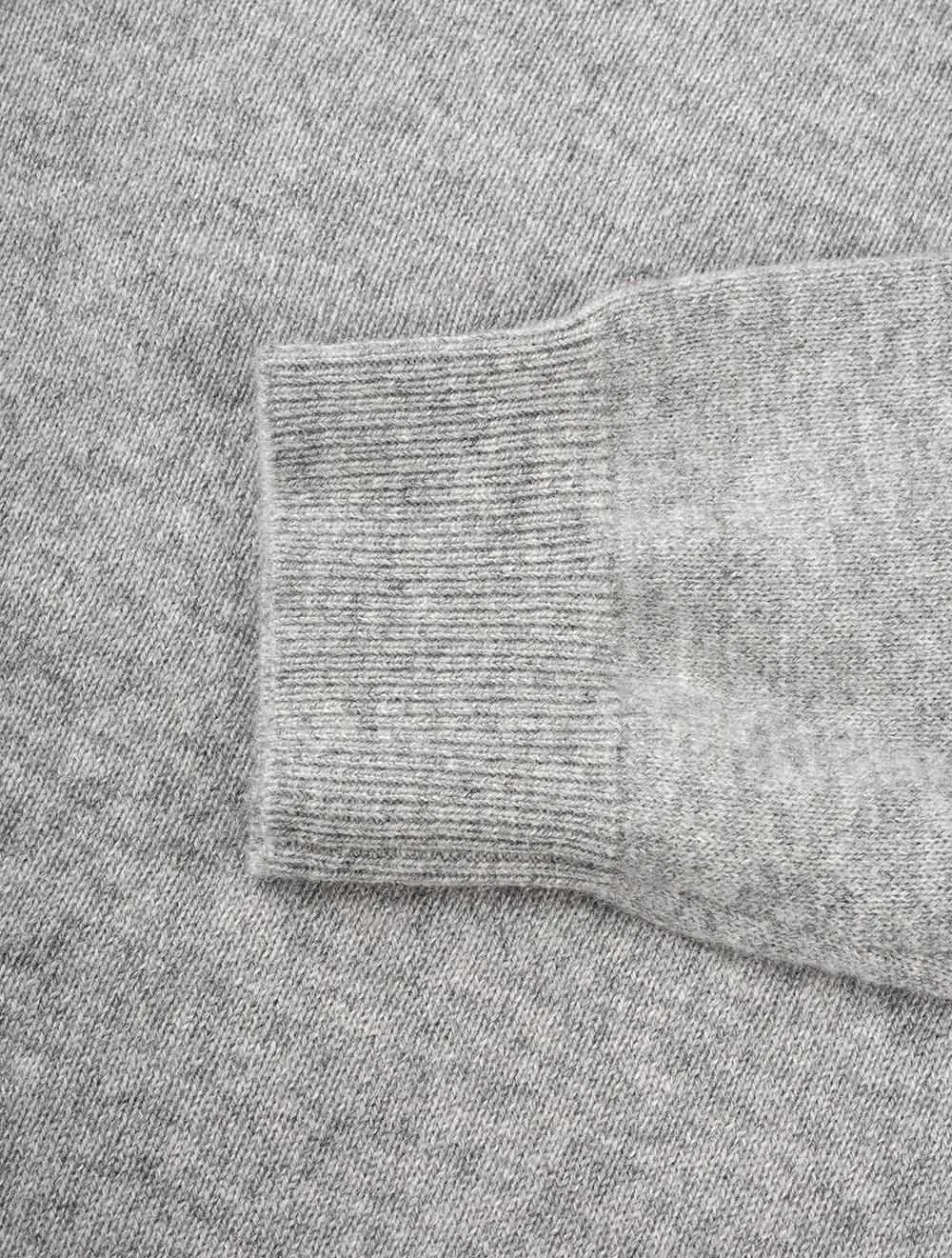 Crew Neck Cashmere Slim Fit Jumper Grey
