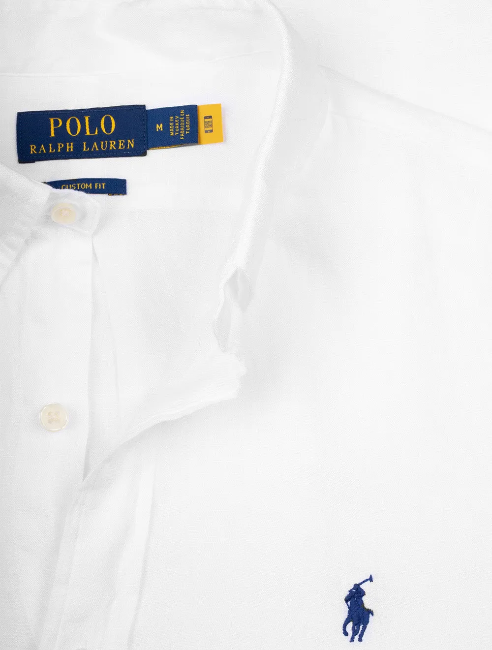 Custom Fit Linen Shirt Off White
