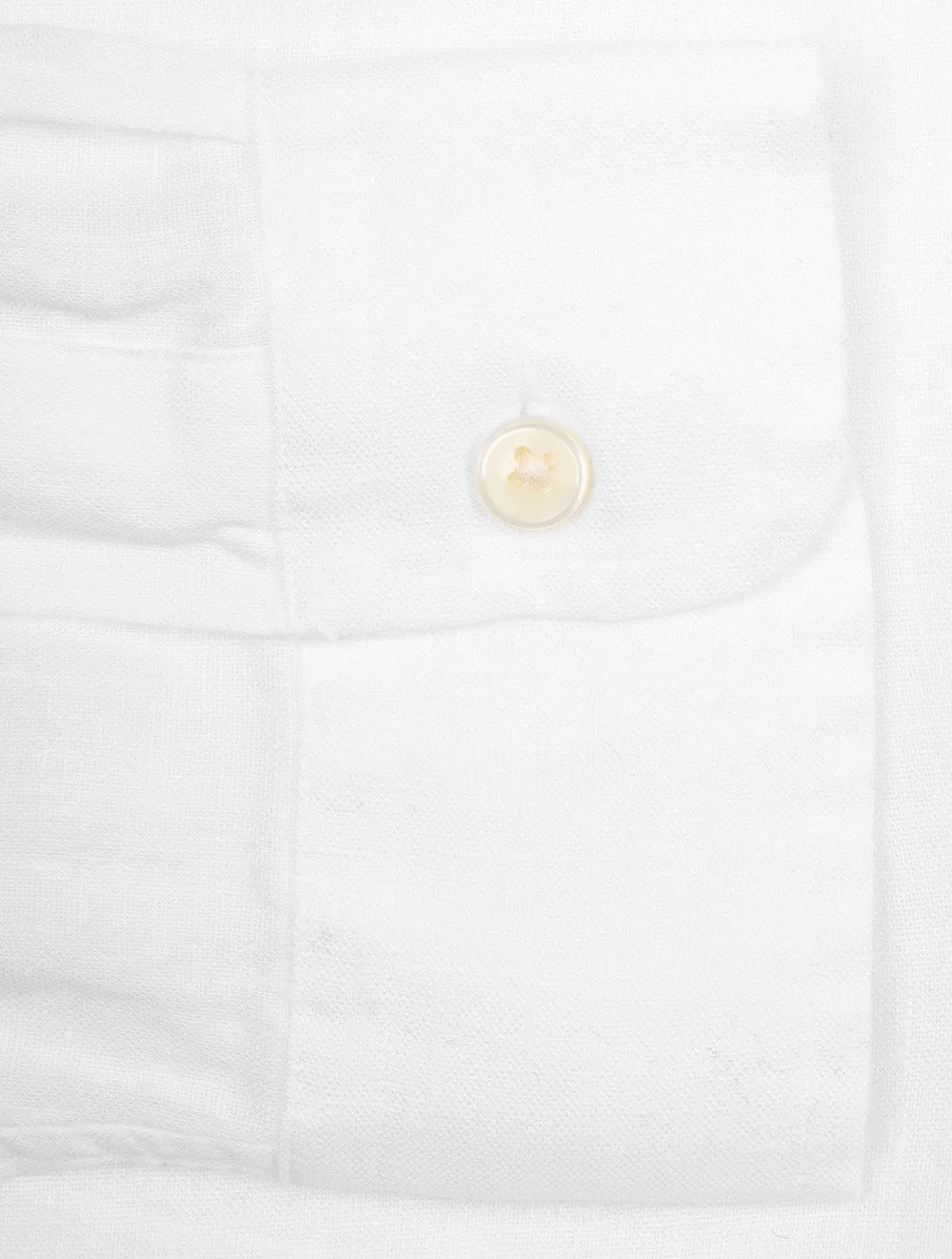 Custom Fit Linen Shirt Off White