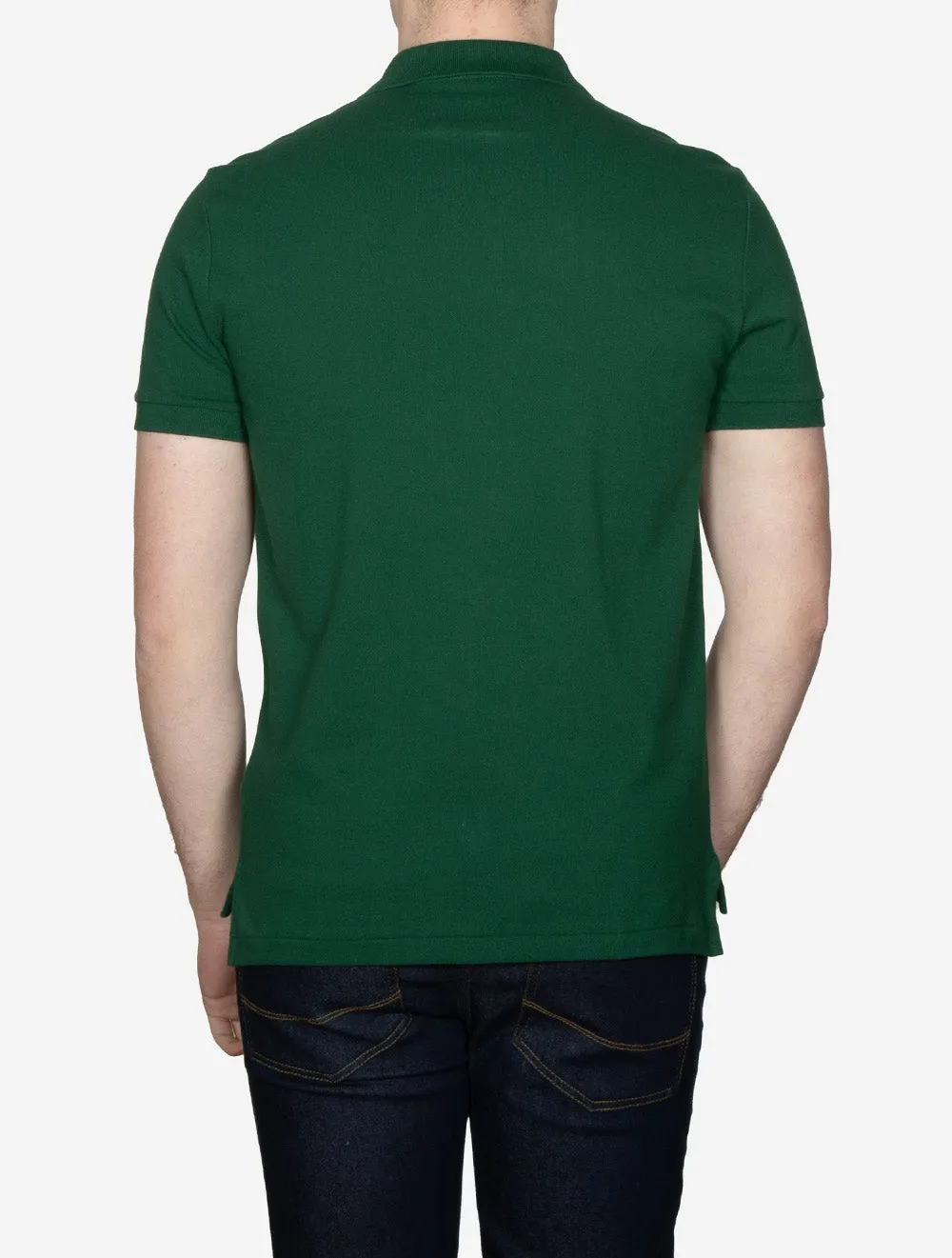 Custom Slim Fit Mesh Polo Shirt Outback Green