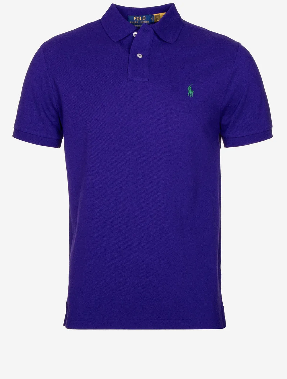 Custom Slim Fit Mesh Polo Shirt Purple