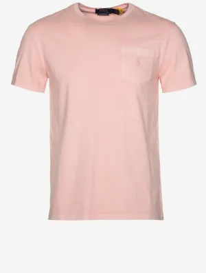 Custom Slim Mineral-Dyed Pocket T-Shirt Pink
