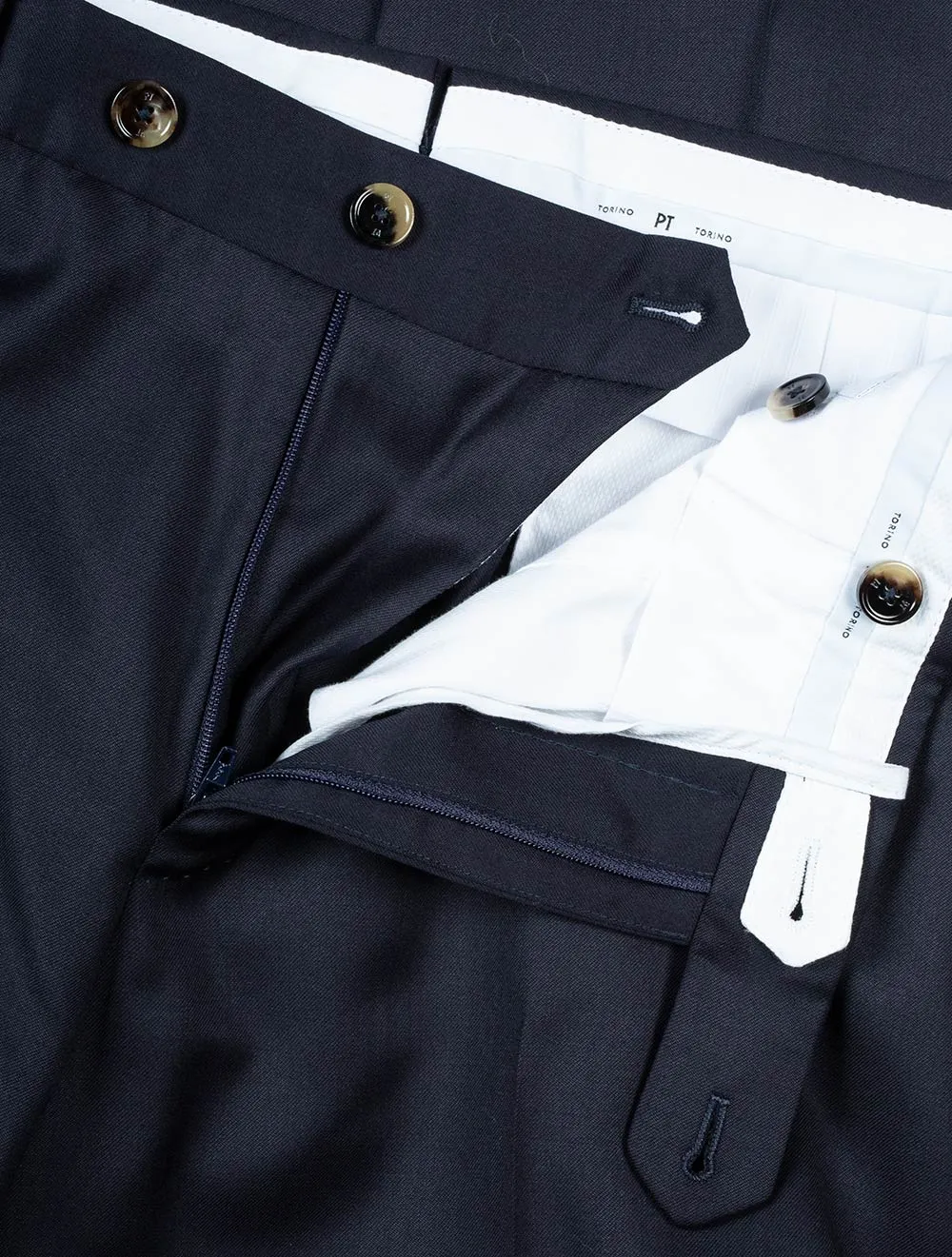 Deluxe Comfort Wool Trousers Navy