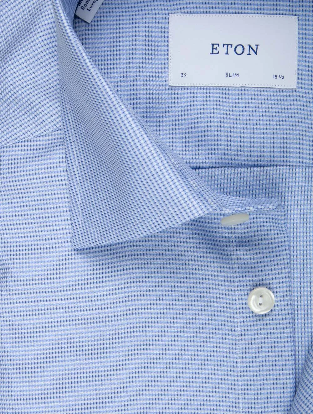 Dobby Slim Fit Shirt Blue