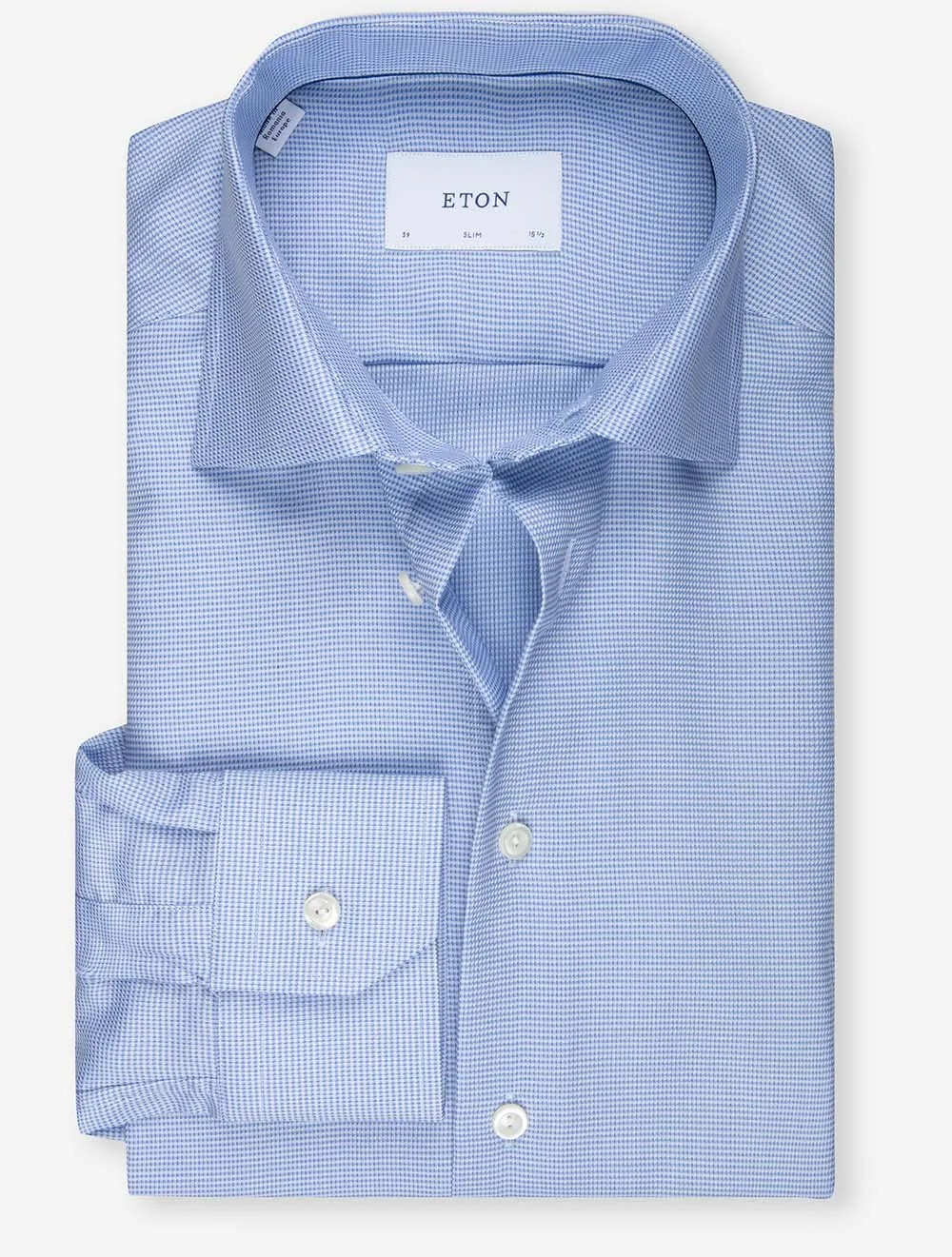 Dobby Slim Fit Shirt Blue