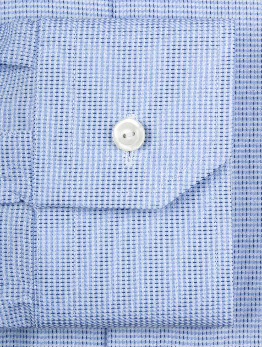 Dobby Slim Fit Shirt Blue