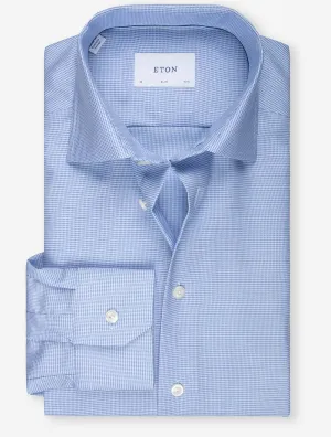 Dobby Slim Fit Shirt Blue