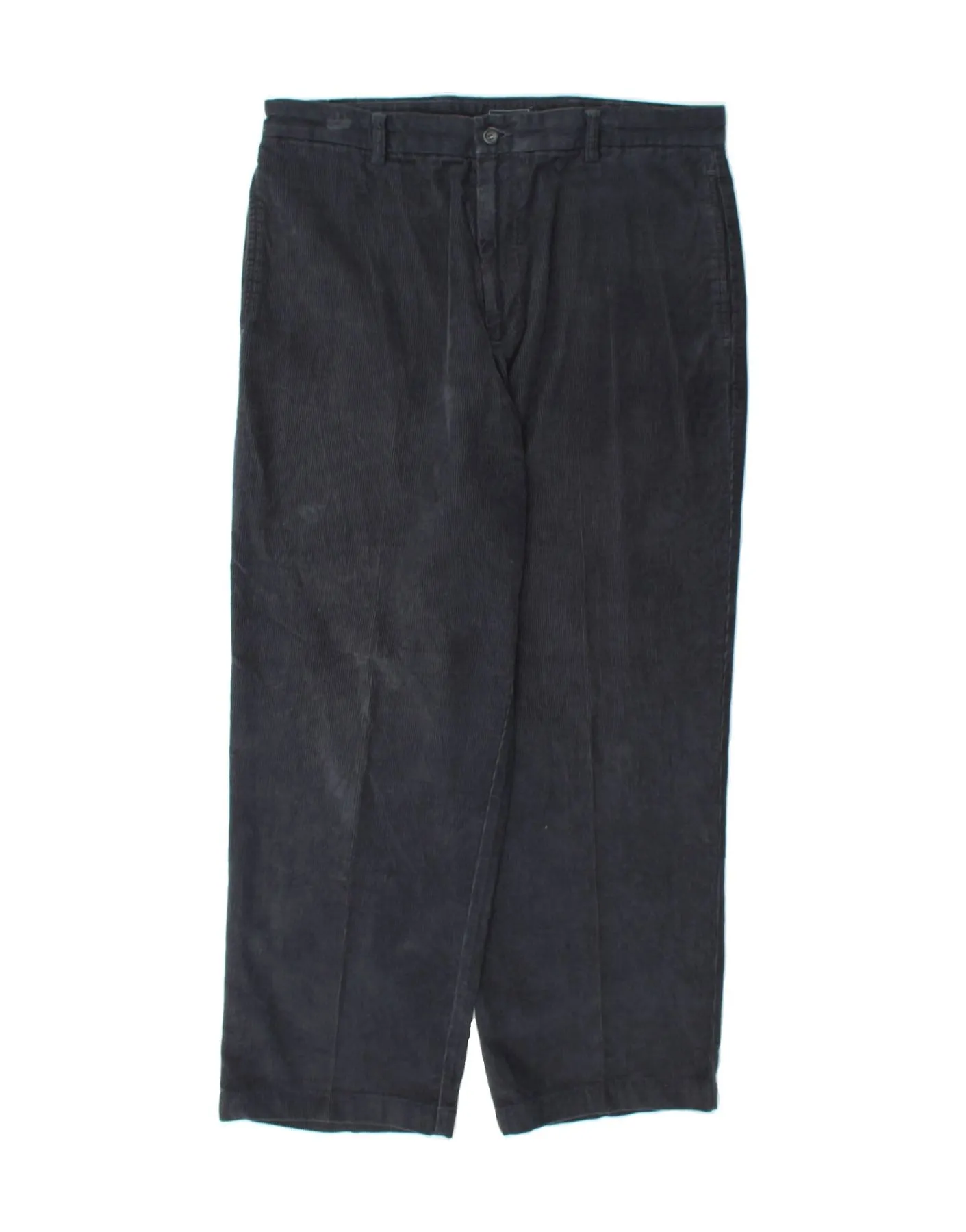 DOCKERS Mens Relaxed Fit Corduroy Trousers W34 L30 Navy Blue Cotton