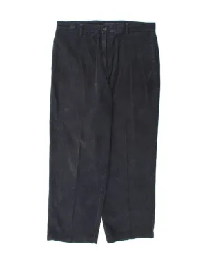 DOCKERS Mens Relaxed Fit Corduroy Trousers W34 L30 Navy Blue Cotton