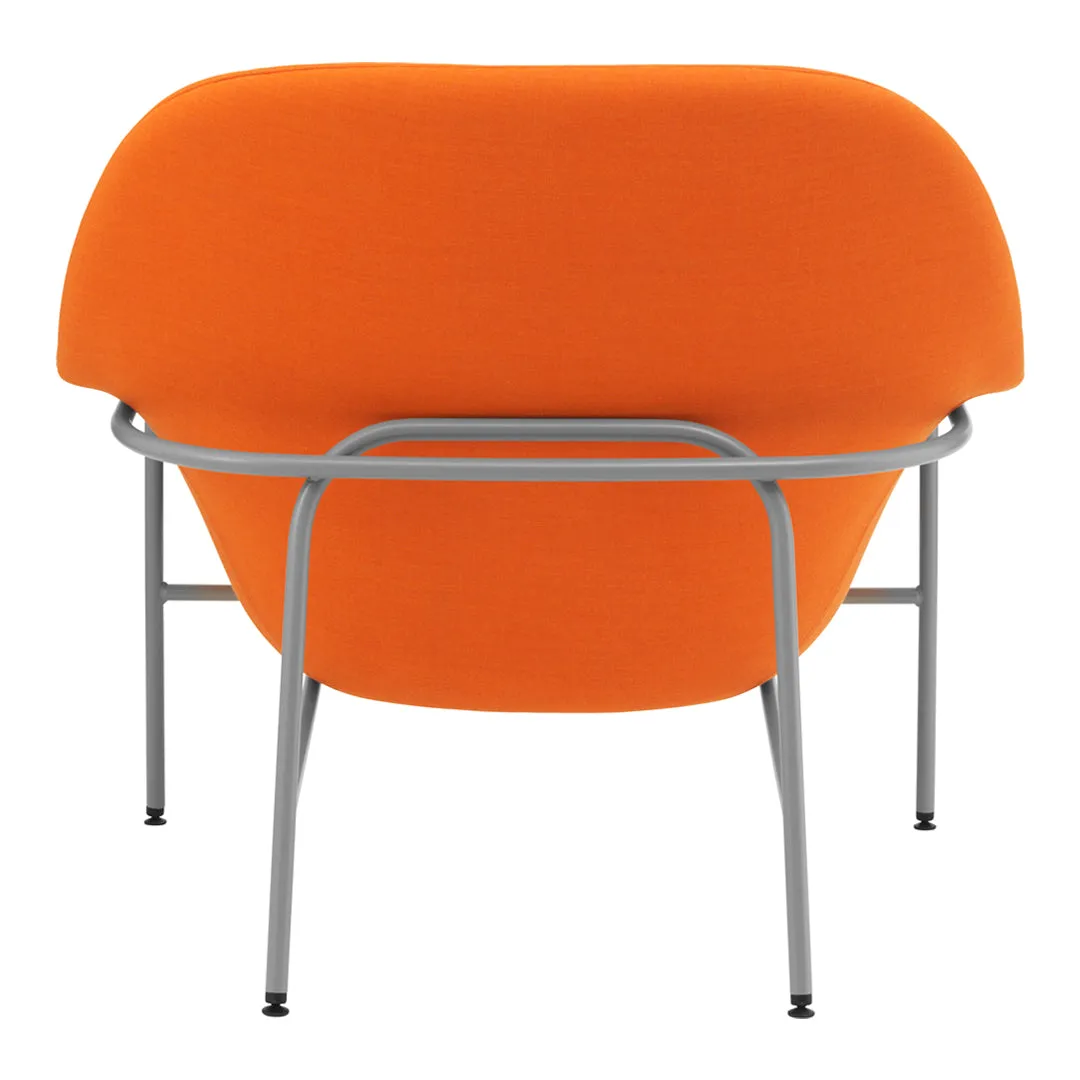 Drape Low Lounge Chair - Steel Legs