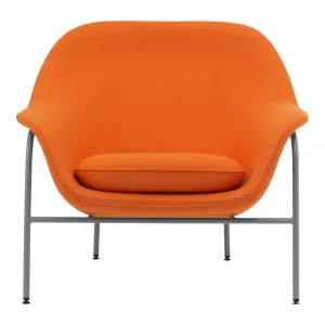 Drape Low Lounge Chair - Steel Legs