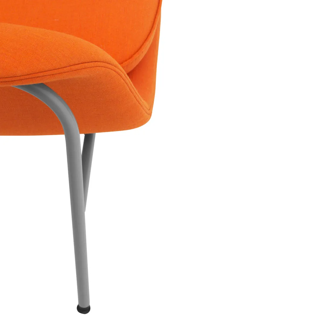 Drape Low Lounge Chair - Steel Legs
