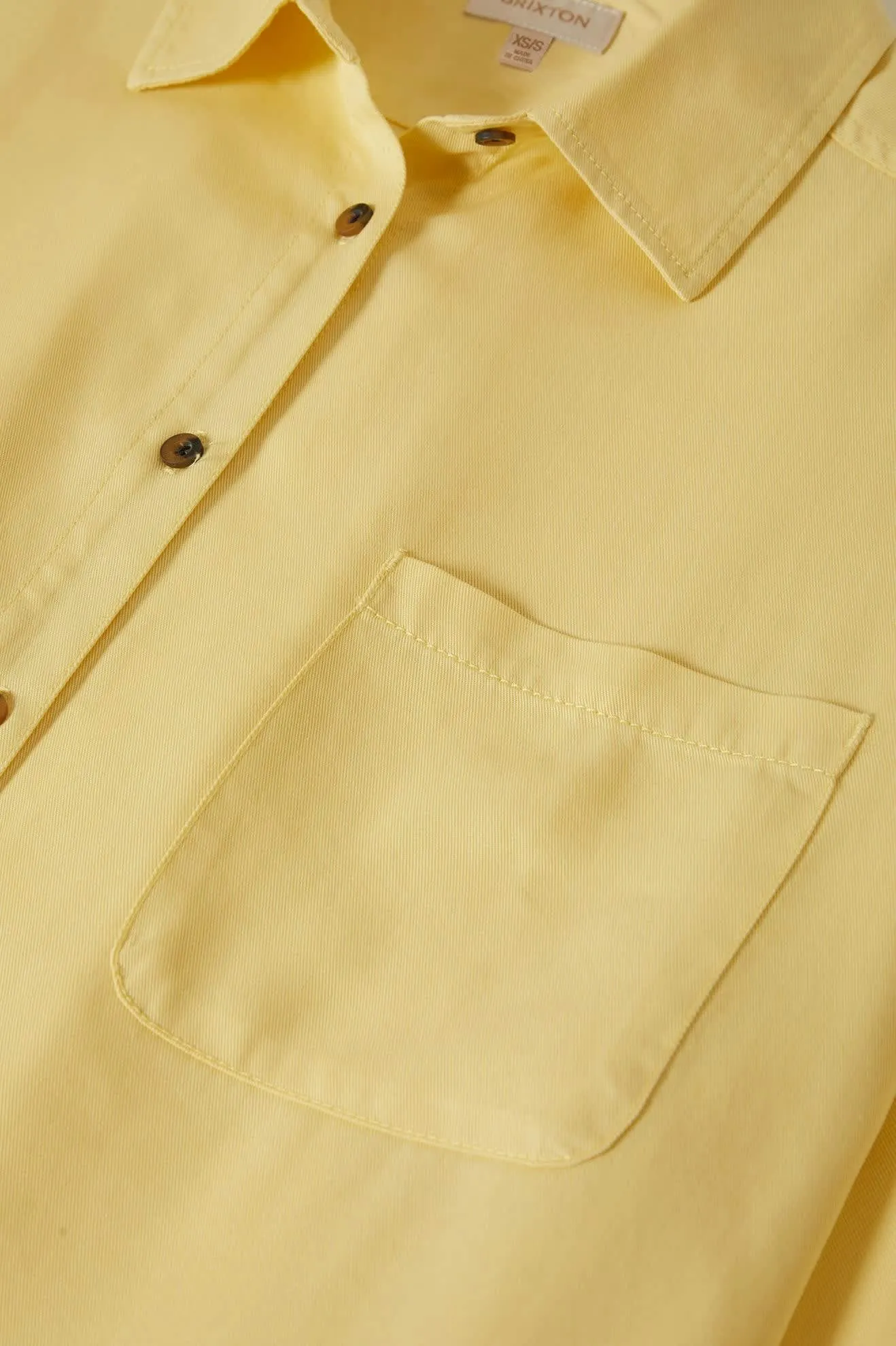East Side Boxy L/S Button Down - Panna Cotta