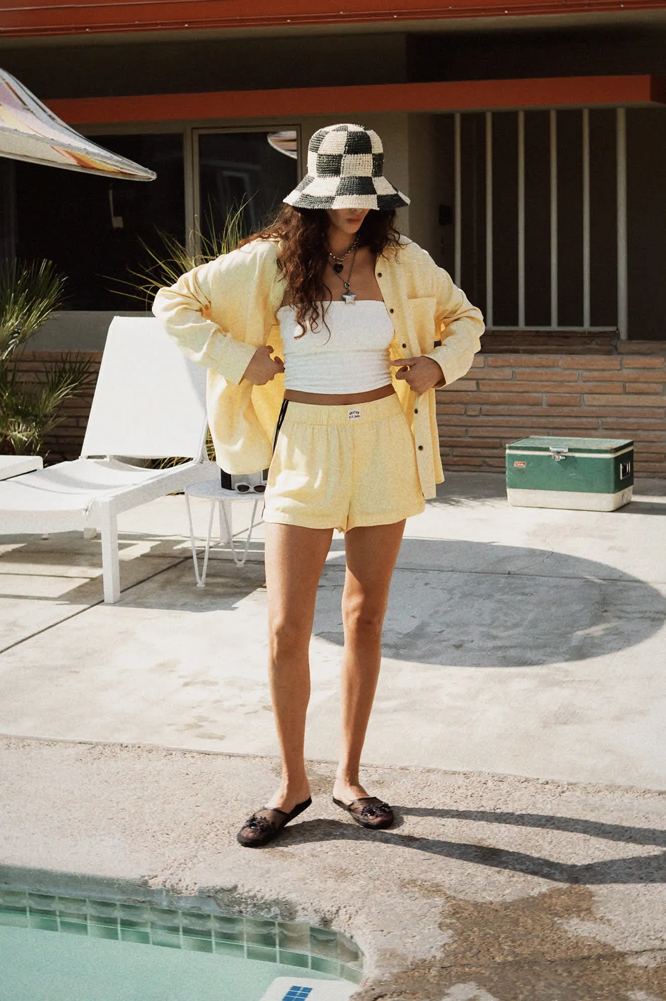 East Side Boxy L/S Button Down - Panna Cotta