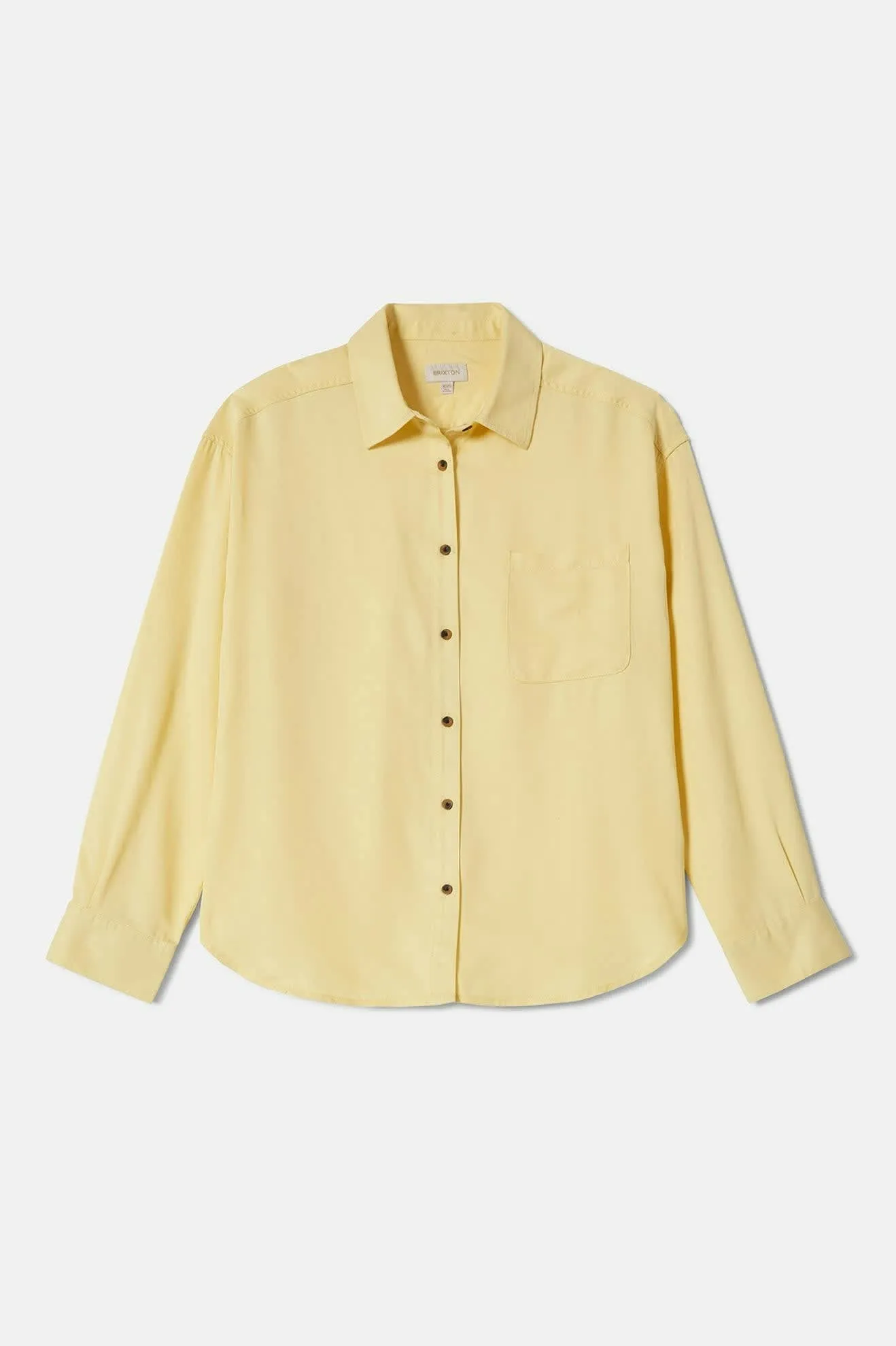 East Side Boxy L/S Button Down - Panna Cotta