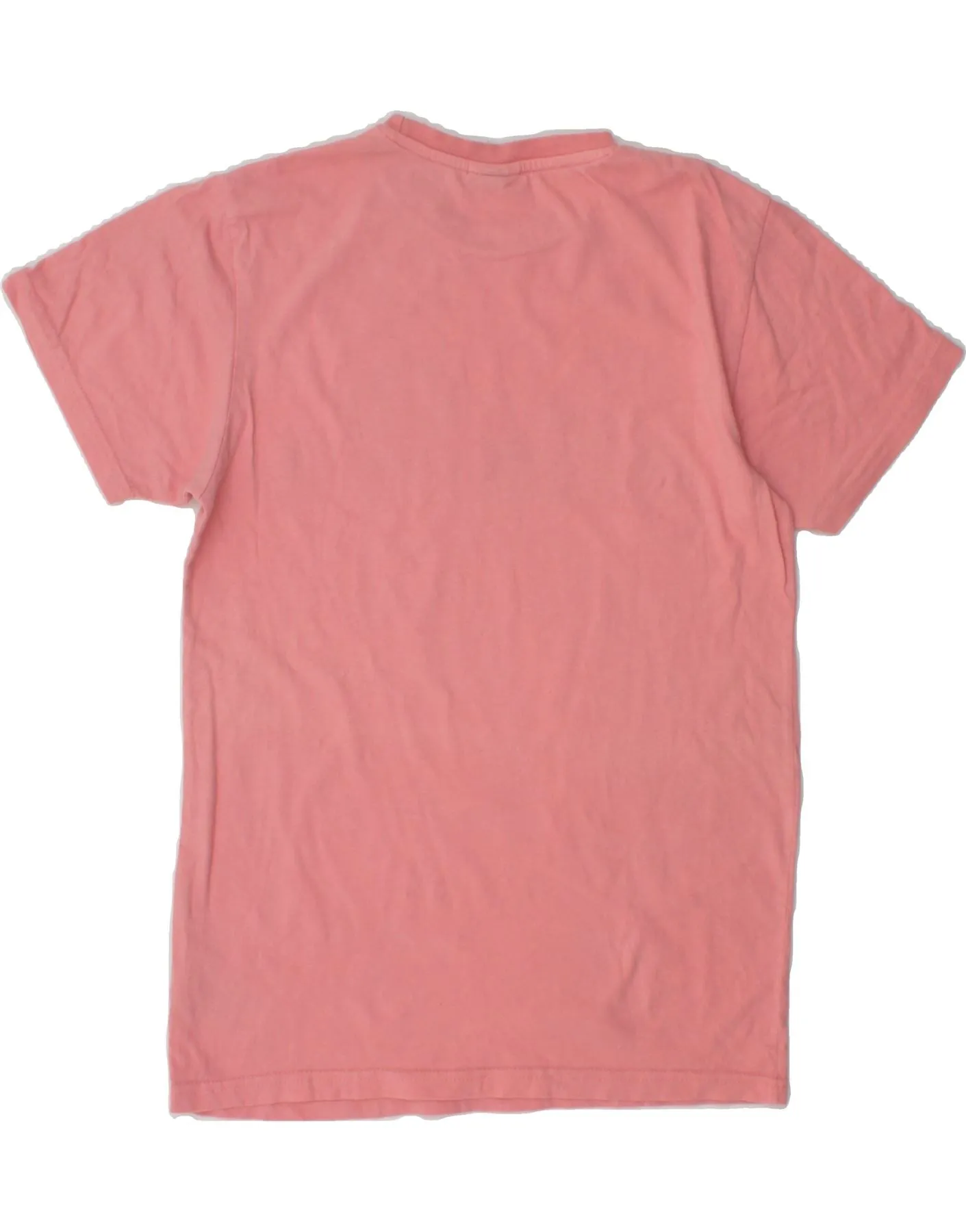 ELLESSE Womens Oversized Graphic T-Shirt Top UK 6 XS  Pink Cotton